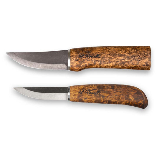 Roselli Hunting and Carpenter knife in a hand made combination sheath