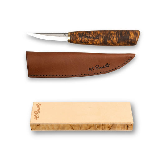 Carving set, short blade