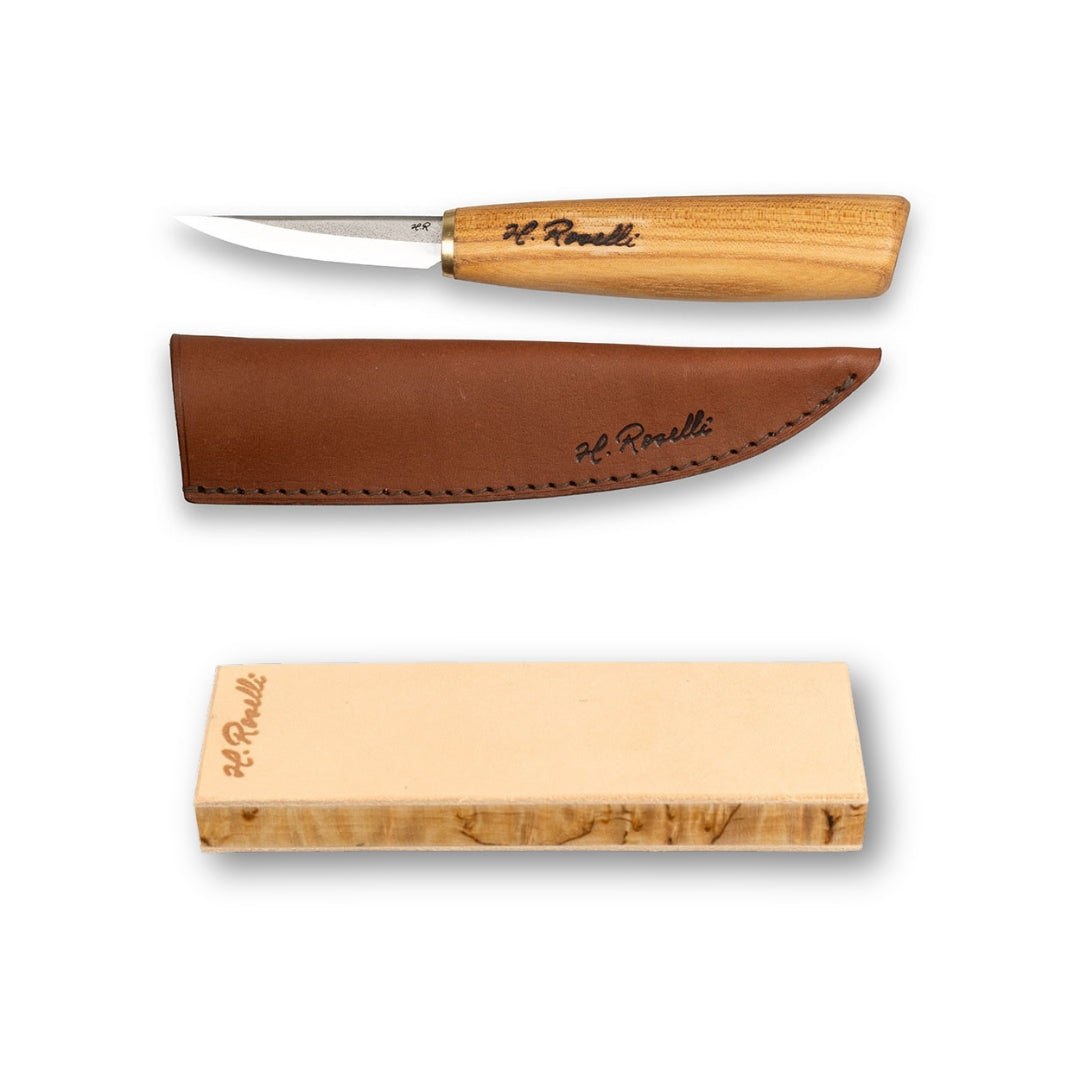 Carving set, short blade