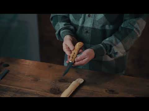 カーペンターナイフ | 鍛造炭素鋼と白樺ハンドルの一本 | ロセリ