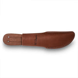 Sheath, dark tanned leather, different models